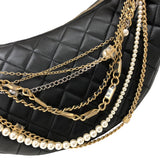 シャネル CHANEL マトラッセ オール アバウト チェーン ホーボーバッグ AS0774 ブラック ゴールド金具 ラムスキン レディース ショルダーバッグ