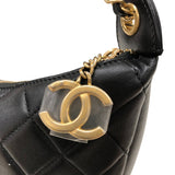 シャネル CHANEL マトラッセ オール アバウト チェーン ホーボーバッグ AS0774 ブラック ゴールド金具 ラムスキン レディース ショルダーバッグ