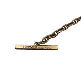 エルメス HERMES シェーヌダンクルヴェルソネックレス ピンクゴールド Au750/ブラックセラミック ジュエリー
