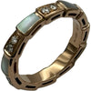 ブルガリ BVLGARI セルペンティヴァイパーリング ピンクゴールド Au750/マザーオブパール/ダイヤモンド ジュエリー