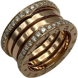 ブルガリ BVLGARI ビーゼロワンレジェンドリング ピンクゴールド Au750/ダイヤモンド ジュエリー