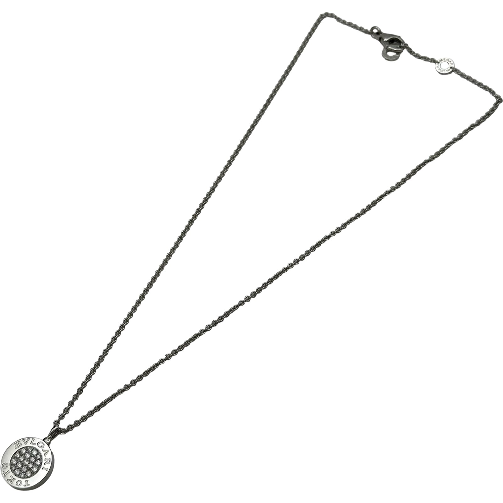 ブルガリ BVLGARI ブルガリブルガリネックレス ホワイトゴールド Au750