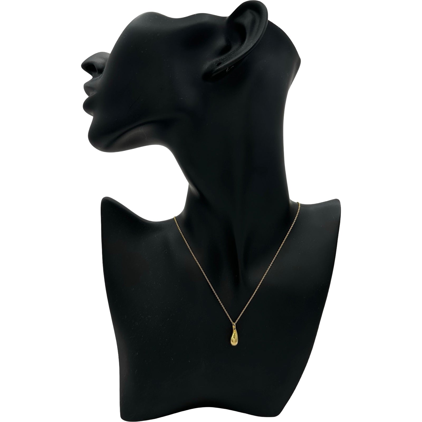 ティファニー TIFFANY＆CO ティアドロップネックレス ゴールド K18