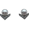 ショーメ CHAUMET エグレットピアス ホワイトゴールド Au750 パール ジュエリー