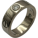 カルティエ Cartier ラブリングハーフダイヤ3PD ホワイトゴールド 750/ダイヤモンド ジュエリー