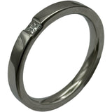 ハリーウィンストン HARRY WINSTON プリンセスカットバンドリング プラチナ Pt950/ダイヤモンド ジュエリー