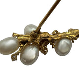 ミキモト MIKIMOTO ブローチ ゴールド K18/パール/ダイヤモンド ジュエリー