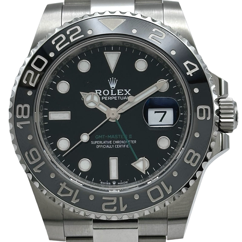 ロレックス ROLEX GMTマスター2 126710GRNR ブラック ステンレス