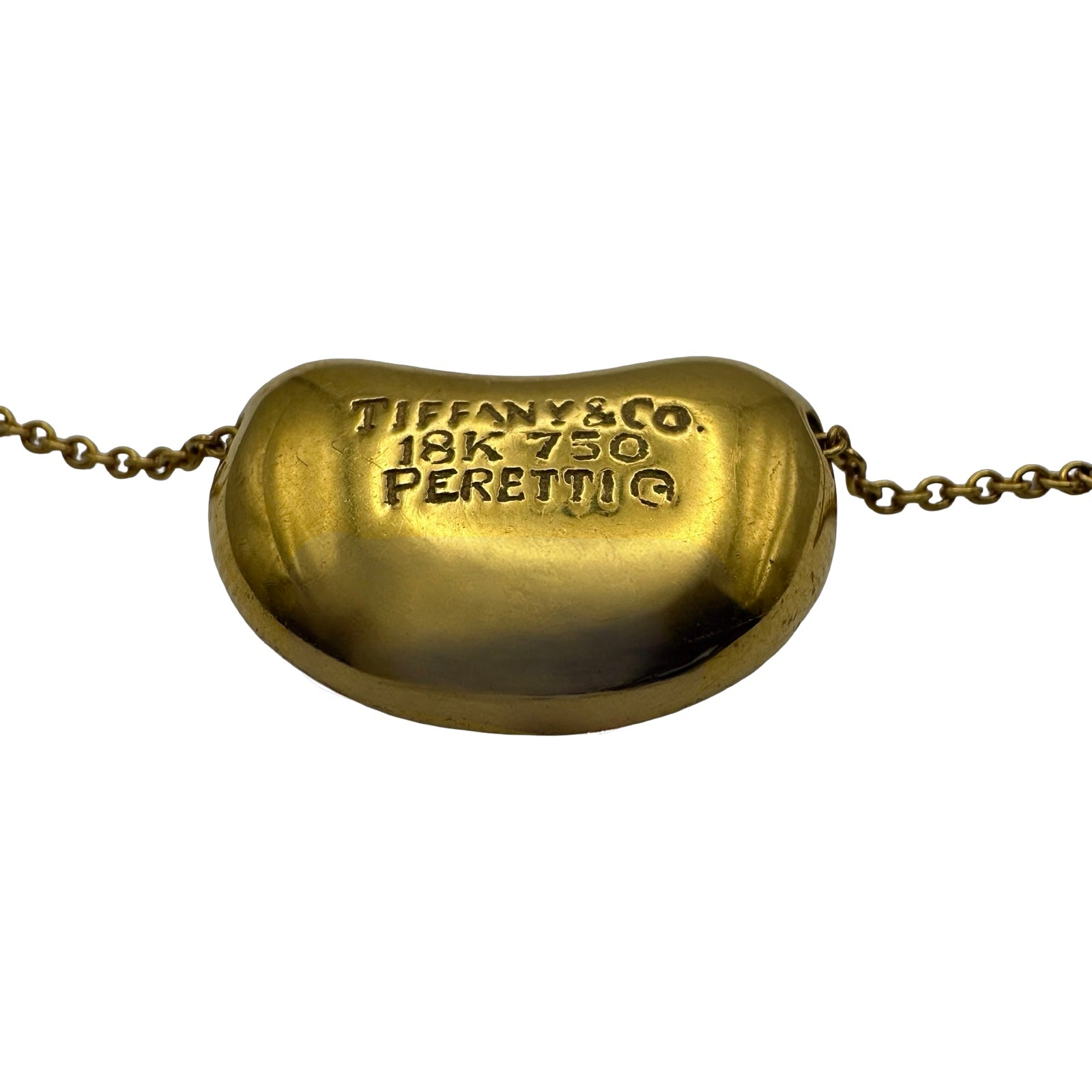 ティファニー TIFFANY＆CO ビーンネックレス ゴールド 750 ジュエリー
