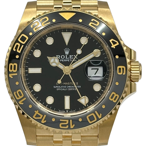 ロレックス ROLEX GMTマスター2 126718GRNR ブラック ゴールド 自動