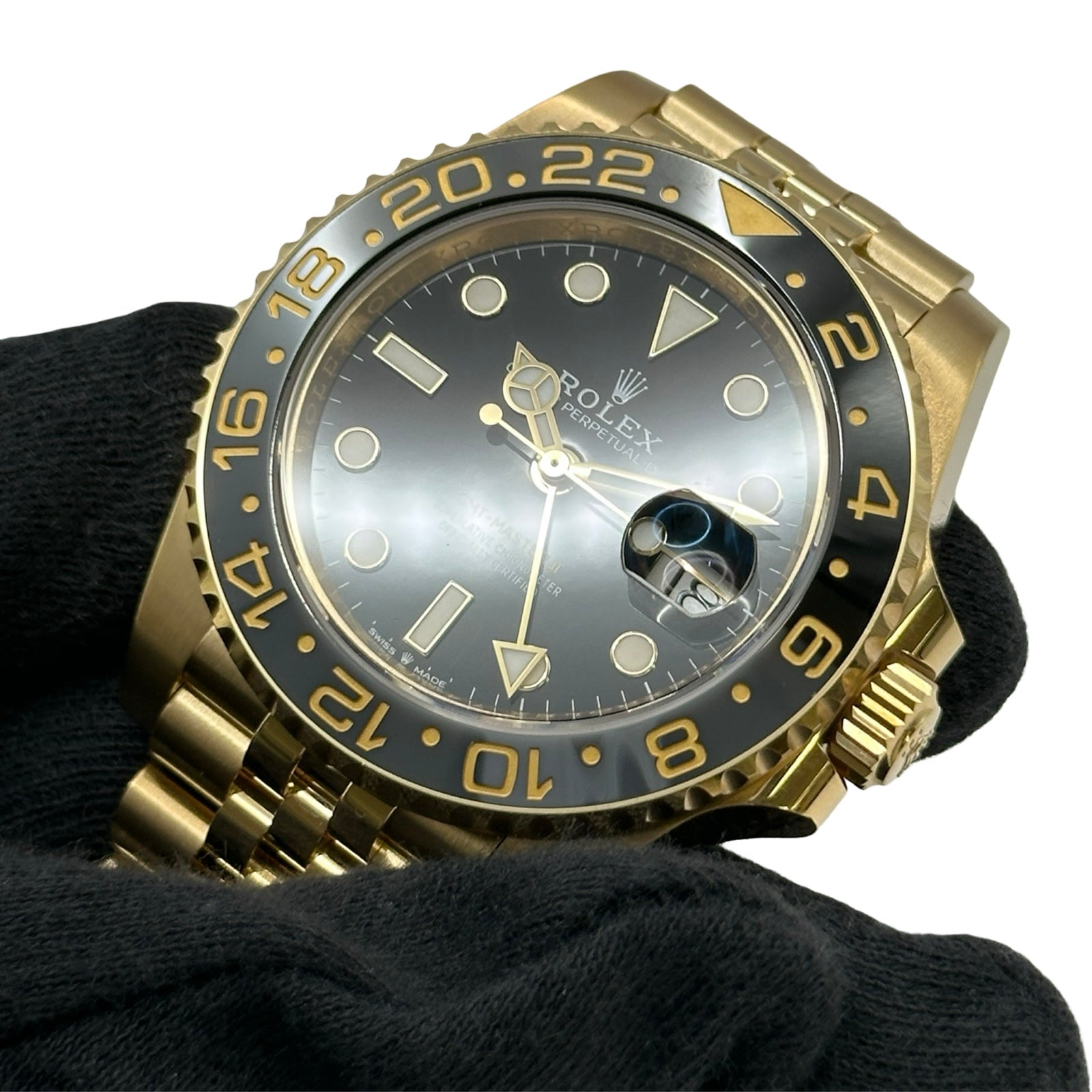 ロレックス ROLEX GMTマスター2 126718GRNR ブラック ゴールド 自動