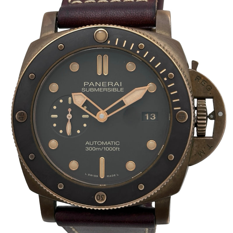 パネライ PANERAI サブマーシブル ブロンゾ 47mm PAM00968 ブラウン