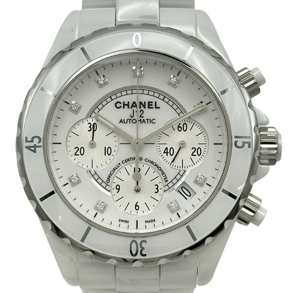 CHANEL ホワイト 時計 シャネル CHANEL J12クロノグラフ41MM H2009 ホワイト セラミック