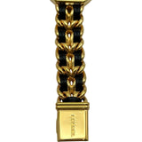 シャネル CHANEL プルミエール S H0001 ブラック ゴールドプレーテッド クオーツ レディース 腕時計
