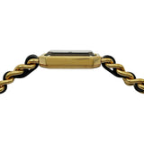 シャネル CHANEL プルミエール S H0001 ブラック ゴールドプレーテッド クオーツ レディース 腕時計