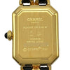 シャネル CHANEL プルミエール S H0001 ブラック ゴールドプレーテッド クオーツ レディース 腕時計