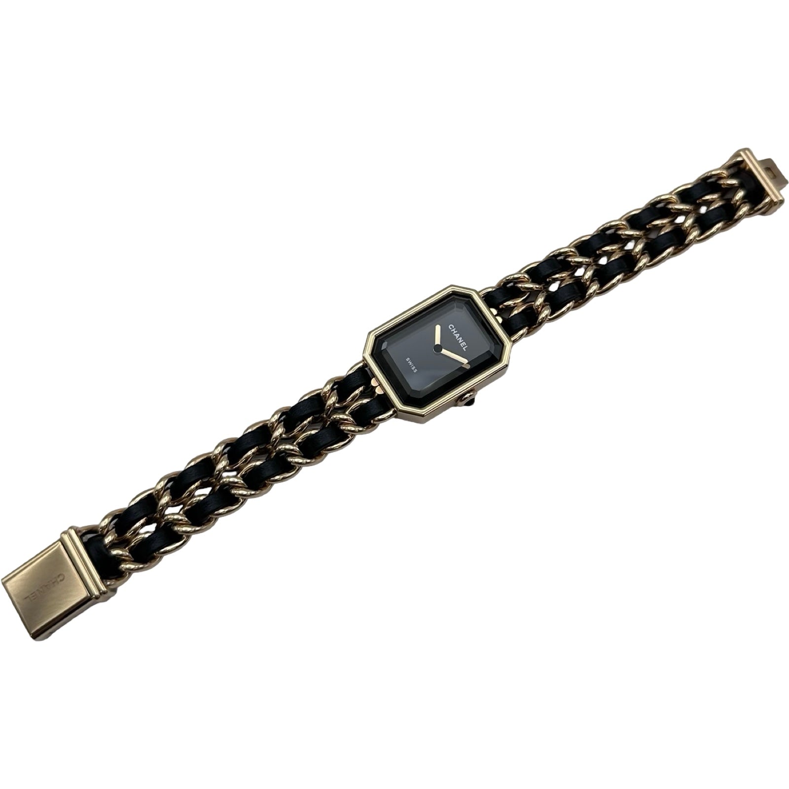 シャネル CHANEL プルミエール S オリジナル エディション H6951 ブラック 金メッキ クオーツ レディース 腕時計 シャネル CHANEL プルミエール S オリジナル エディション H6951