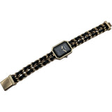 シャネル CHANEL プルミエール S オリジナル エディション H6951 ブラック 金メッキ クオーツ レディース 腕時計
