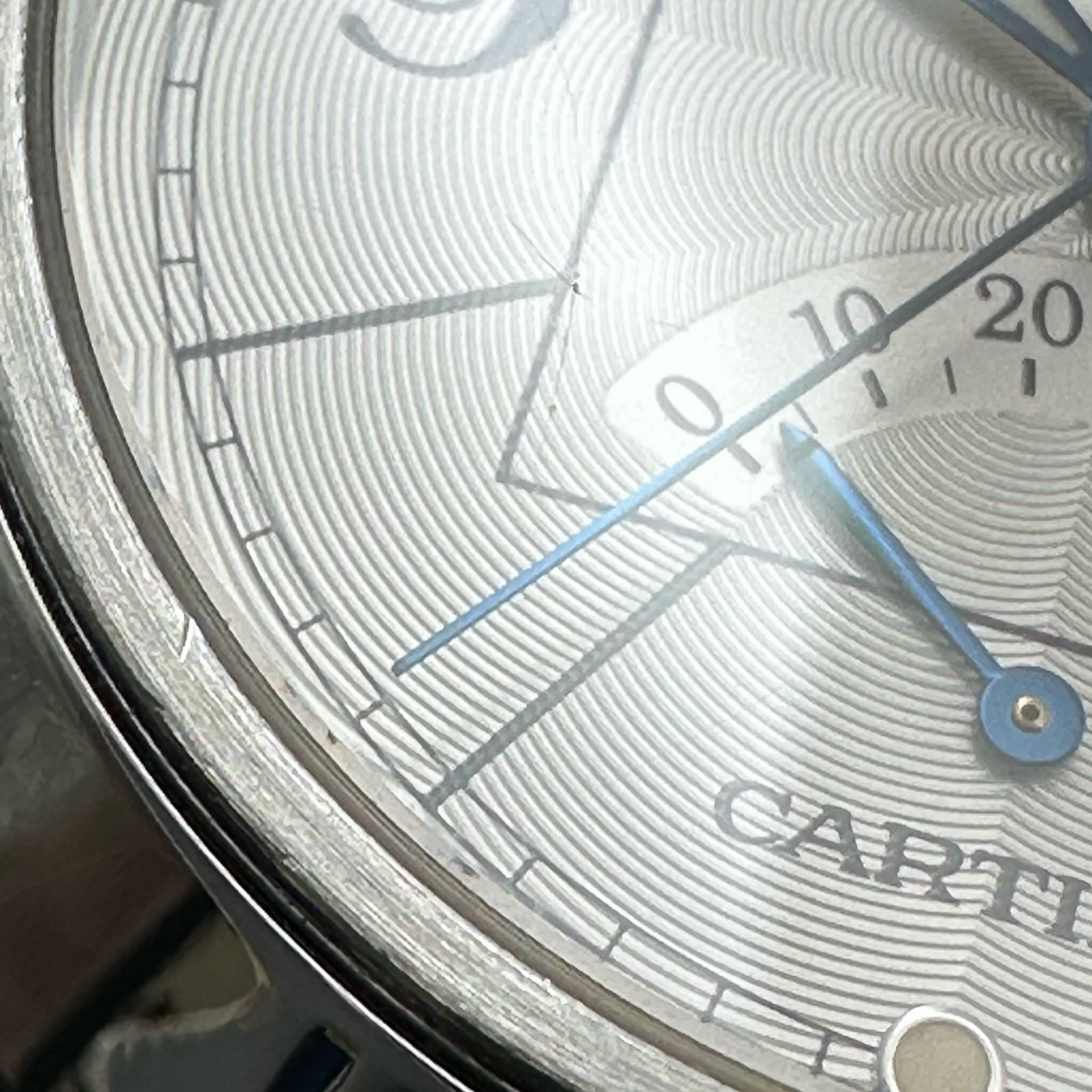 カルティエ Cartier パシャ38mm GMT パワーリザーブ W31037HG シルバー