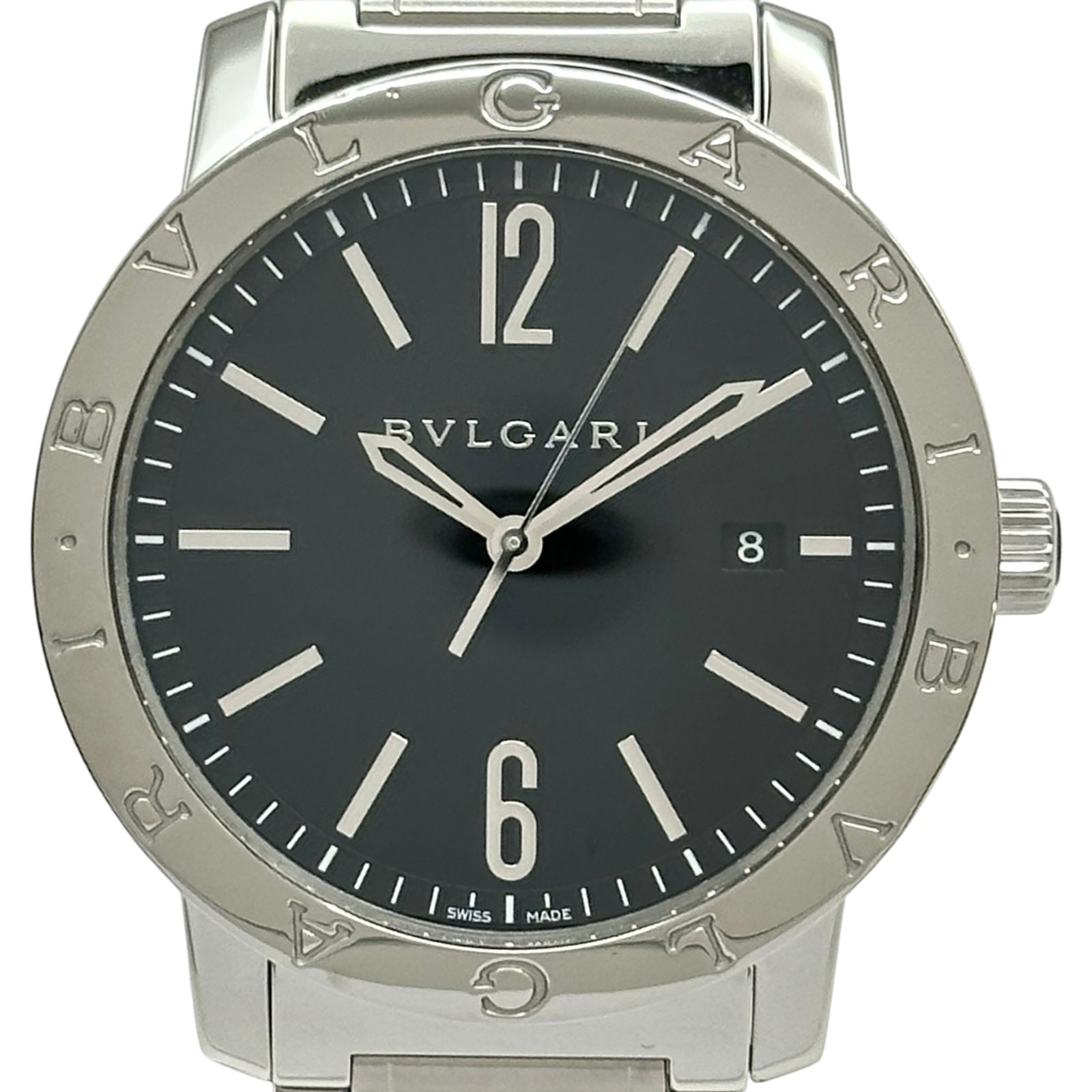 ブルガリ BVLGARI ブルガリブルガリ BB41S ブラック ステンレススチール 自動巻き メンズ 腕時計 ブルガリ BVLGARI ブルガリブルガリ BB41S ブラック ステンレス