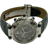カルティエ Cartier パシャ38mm クロノグラフ2004年クリスマス限定モデル W3107355 グレー ステンレススチール 自動巻き メンズ 腕時計