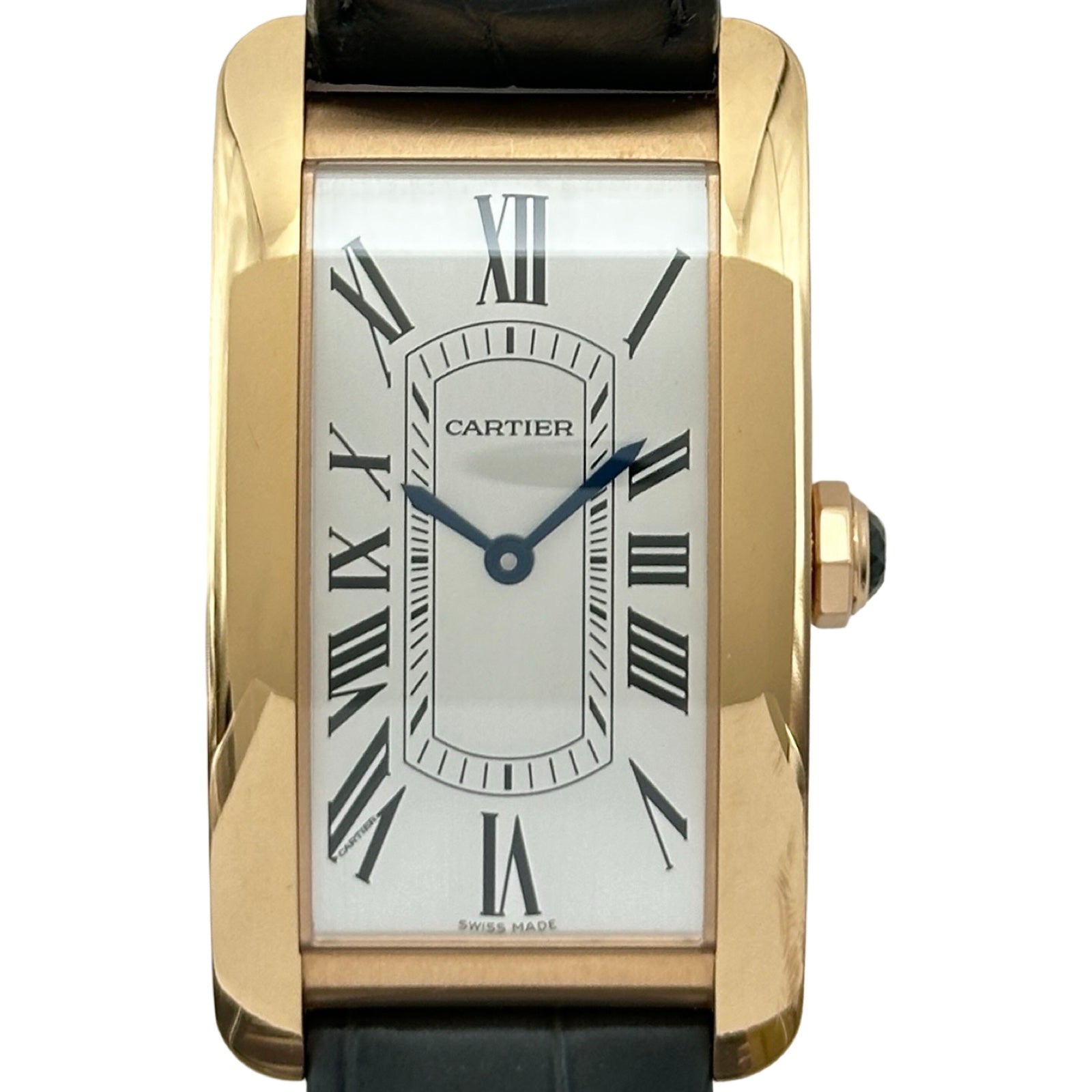 カルティエ Cartier タンクアメリカンLM WGTA0134 シルバー ゴールド 自動巻き メンズ 腕時計 カルティエ Cartier タンクアメリカンLM WGTA0134 シルバー ゴールド