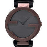 グッチ GUCCI インターロッキングG 133.3 グレー 金メッキ クオーツ メンズ 腕時計