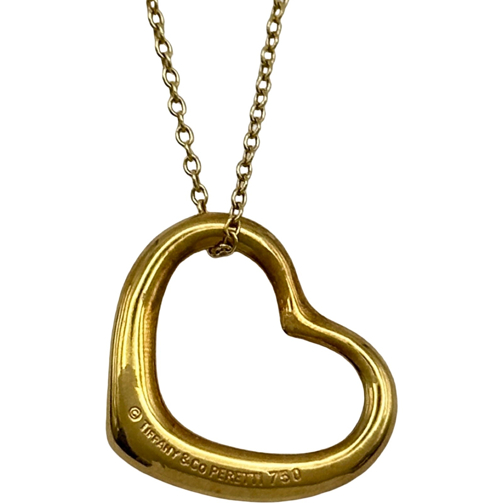 ティファニー TIFFANY&CO オープンハートネックレス ゴールド 750 ティファニー TIFFANY&CO オープンハートネックレス ゴールド 750