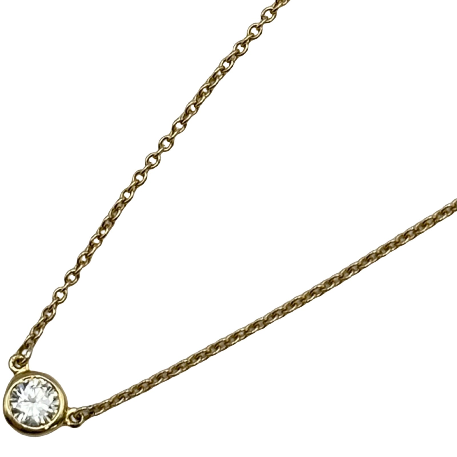 お*と様 ティファニー　バイザヤード　ネックレス　750（18K） ティファニー TIFFANY＆CO バイザヤードネックレス ゴールド 750