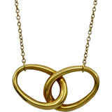 ティファニー TIFFANY＆CO ダブルループネックレス ゴールド 18K ジュエリー