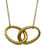 ティファニー TIFFANY＆CO ダブルループネックレス ゴールド 18K ジュエリー