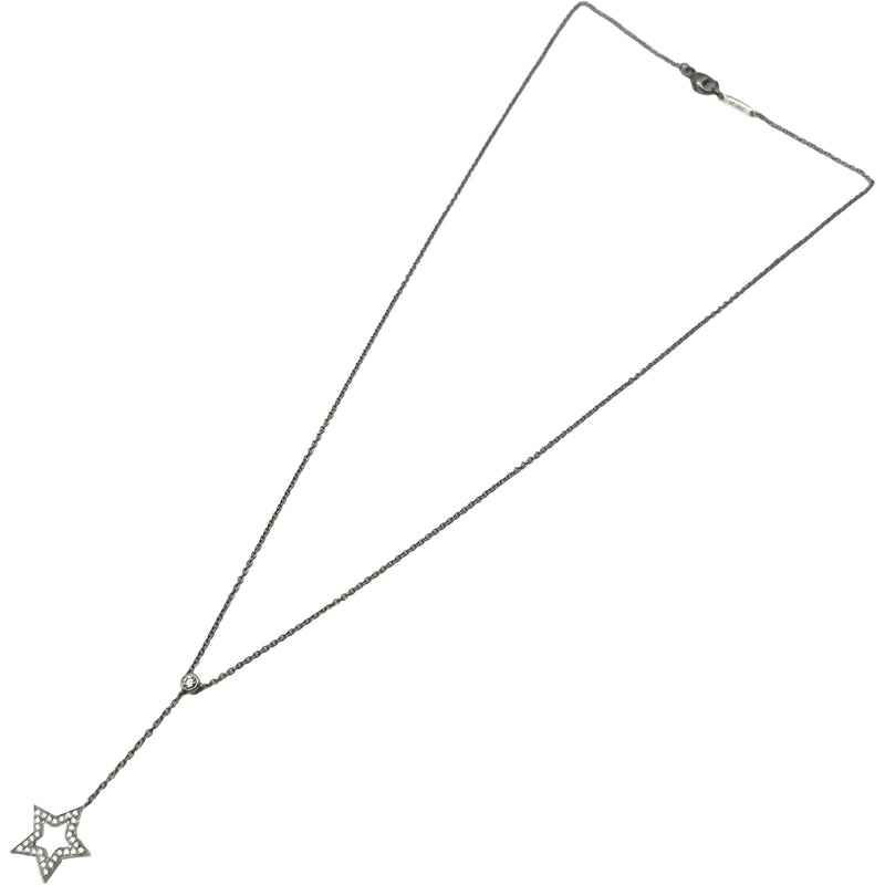 ティファニー TIFFANY＆CO スターシングルドロップネックレス プラチナ