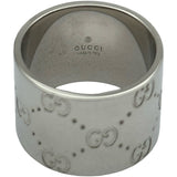 グッチ GUCCI アイコンワイドリング ホワイトゴールド 750 ジュエリー