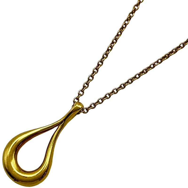 ティファニー TIFFANY＆CO オープンティアドロップネックレス ゴールド