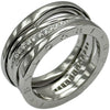 ブルガリ BVLGARI ビーゼロワンレジェンドリング ホワイトゴールド Au750 ダイヤモンド ジュエリー