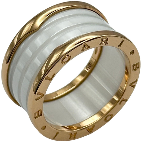 ☆*☆様 BVLGARI ビーゼロワン　リング　ホワイトゴールド ブルガリ BVLGARI ビーゼロワンリング4バンド(M) ピンクゴールド 750