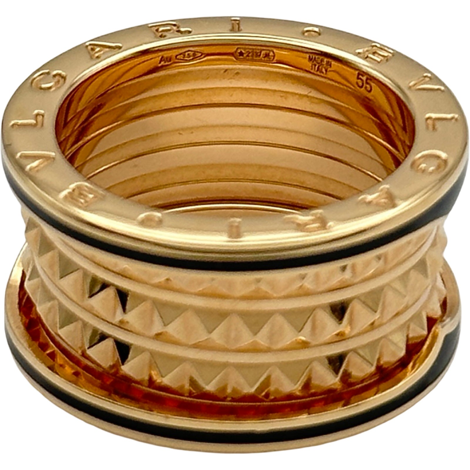 ブルガリ BVLGARI ビーゼロワンロックリング ピンクゴールド Au750
