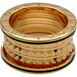 ブルガリ BVLGARI ビーゼロワンロックリング ピンクゴールド Au750 ブラックセラミック ジュエリー