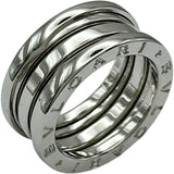 ブルガリ BVLGARI ビーゼロワンリング 3バンド(M) ホワイトゴールド 750 ジュエリー
