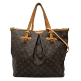 ルイ・ヴィトン LOUIS VUITTON パレルモGM M40146 ブラウン モノグラム/レザー レディース ショルダーバッグ