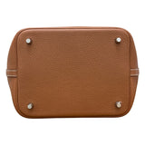 エルメス HERMES ピコタンロックMM C刻印 ゴールド/SV金具 トリヨン レディース ハンドバッグ