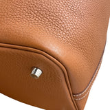 エルメス HERMES ピコタンロックMM C刻印 ゴールド/SV金具 トリヨン レディース ハンドバッグ