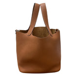 エルメス HERMES ピコタンロックMM C刻印 ゴールド/SV金具 トリヨン レディース ハンドバッグ