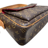 ルイ・ヴィトン LOUIS VUITTON ヴィシテGM M51163 ブラック PVC レザー レディース ハンドバッグ
