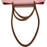 エルメス HERMES カバックPM T刻印 ピンク/ナチュラル トワル/レザー レディース ショルダーバッグ