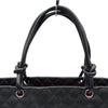 シャネル CHANEL カンボンライン トートラージ A25169 ブラック レザー レディース トートバッグ