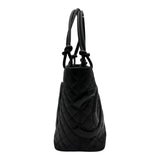 シャネル CHANEL カンボンライン トートラージ A25169 ブラック レザー レディース トートバッグ