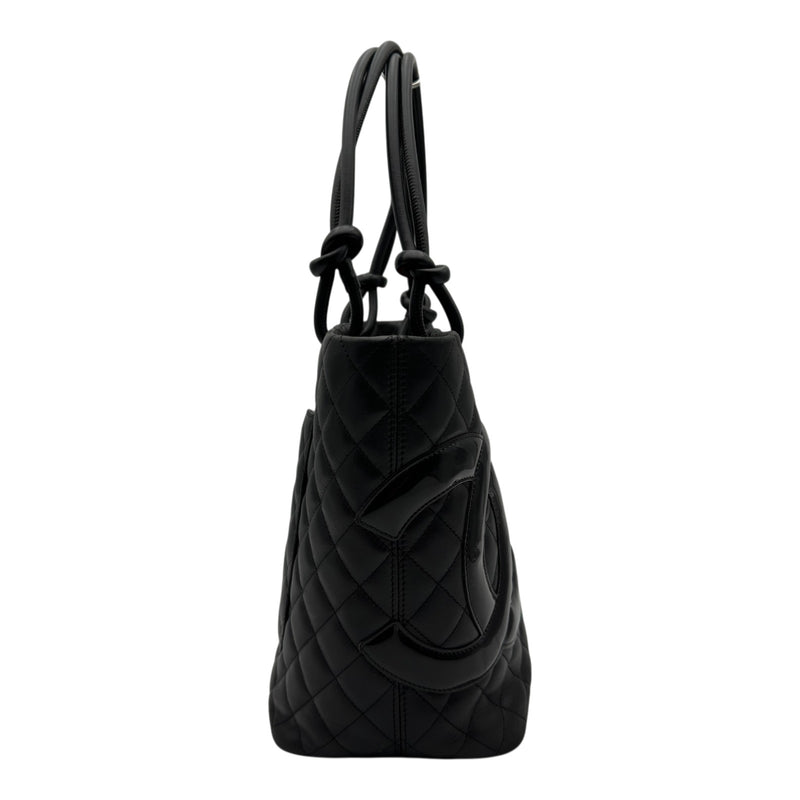 シャネル CHANEL カンボンライン トートラージ A25169 ブラック レザー