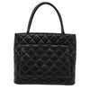 シャネル CHANEL 復刻トート A01804 7番台 ブラック キャビアスキン レディース トートバッグ