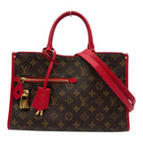 ルイ・ヴィトン LOUIS VUITTON ポパンクールPM M43433 ブラウン/レッド モノグラム/レザー レディース ショルダーバッグ